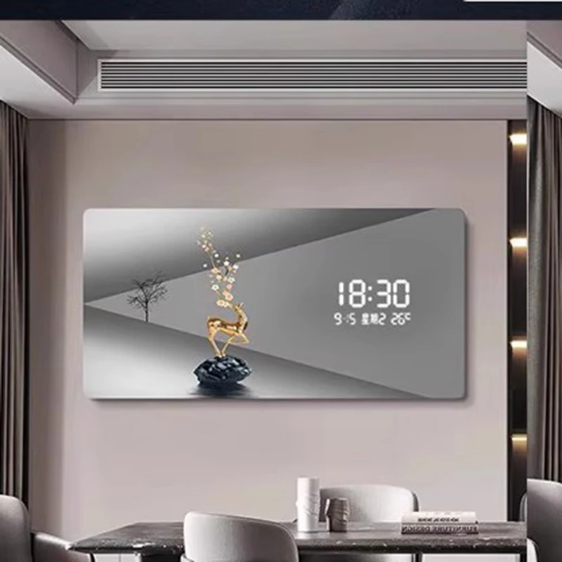 For Premium Original Wall Watch Clock Electronic Smart Classic Bedroom Wall Clock Digital Luxury Reloj Pared Living Room Decor