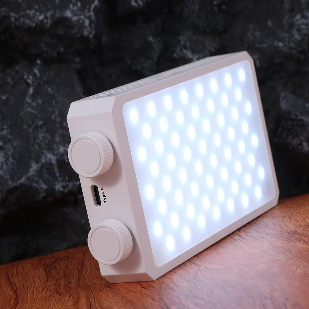 40W RGB LED Camera Light 4400mAh Battery CRI/TLCI 90+ Mini LED Video Lamp 3 Color Light with Tripod Portable Camera Fill Lamp