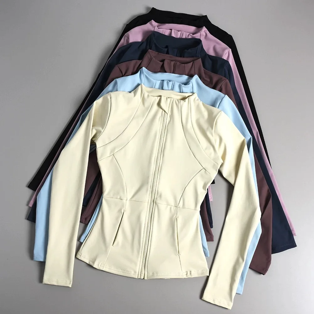 New Yoga Cothes For Women, Long Sleeved Running, Fitness, Slimming, Versatile Yoga Jackets, Training Sports Tops, Jackets