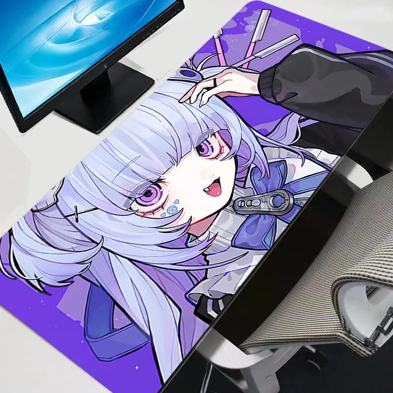 Gaming Mouse Pad Laptop Anime Girls Desk Mat Gamer Keyboard Pad Computer Professional Premium Mousepad Speed Control Accessories