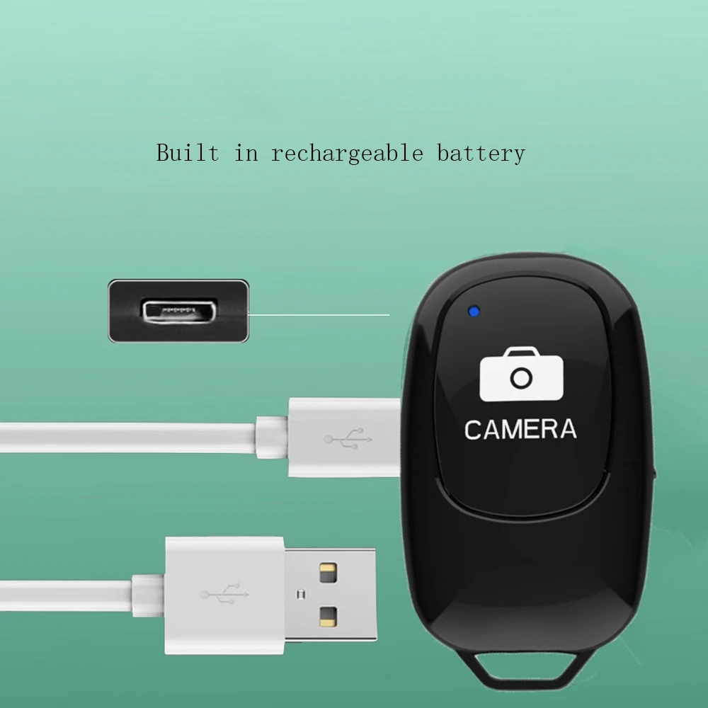 Bluetooth-compatible Remote Control Button Wireless Controller Self-Timer Camera Stick Shutter Release Monopod Selfie for phone
