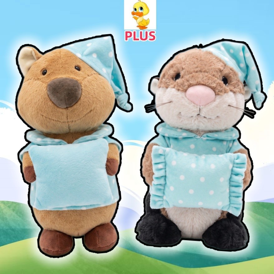 Mais ✨ Em Estoque Pijamas Animal Otter Quokka Boneca De Pelúcia Bonito Lontra Groundhog Brinquedo Presente Peculiar Engr