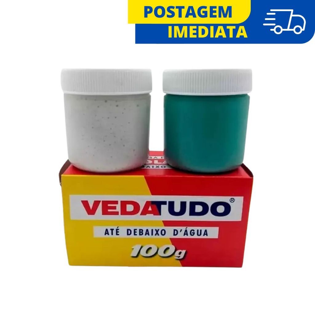 Veda tudo massa epoxi 100g - cola Até De Baixo Dágua