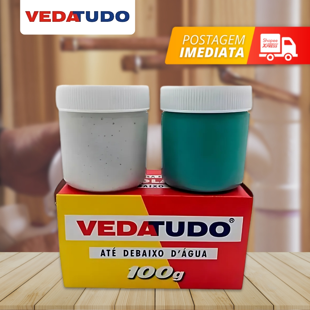 Veda tudo massa epoxi 100g - cola Até De Baixo Dágua