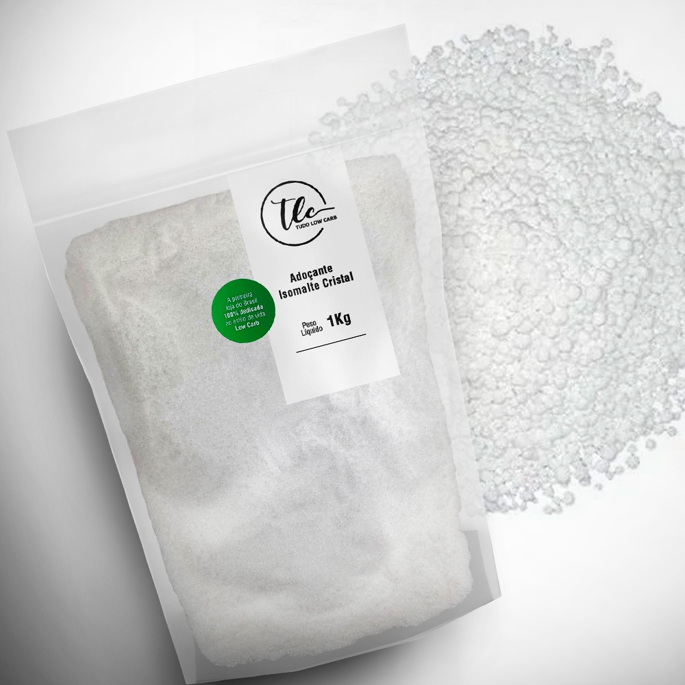 Isomalte Cristal Granular para Pirulitos de Cristal e Confeitaria Doce Zero Açúcar