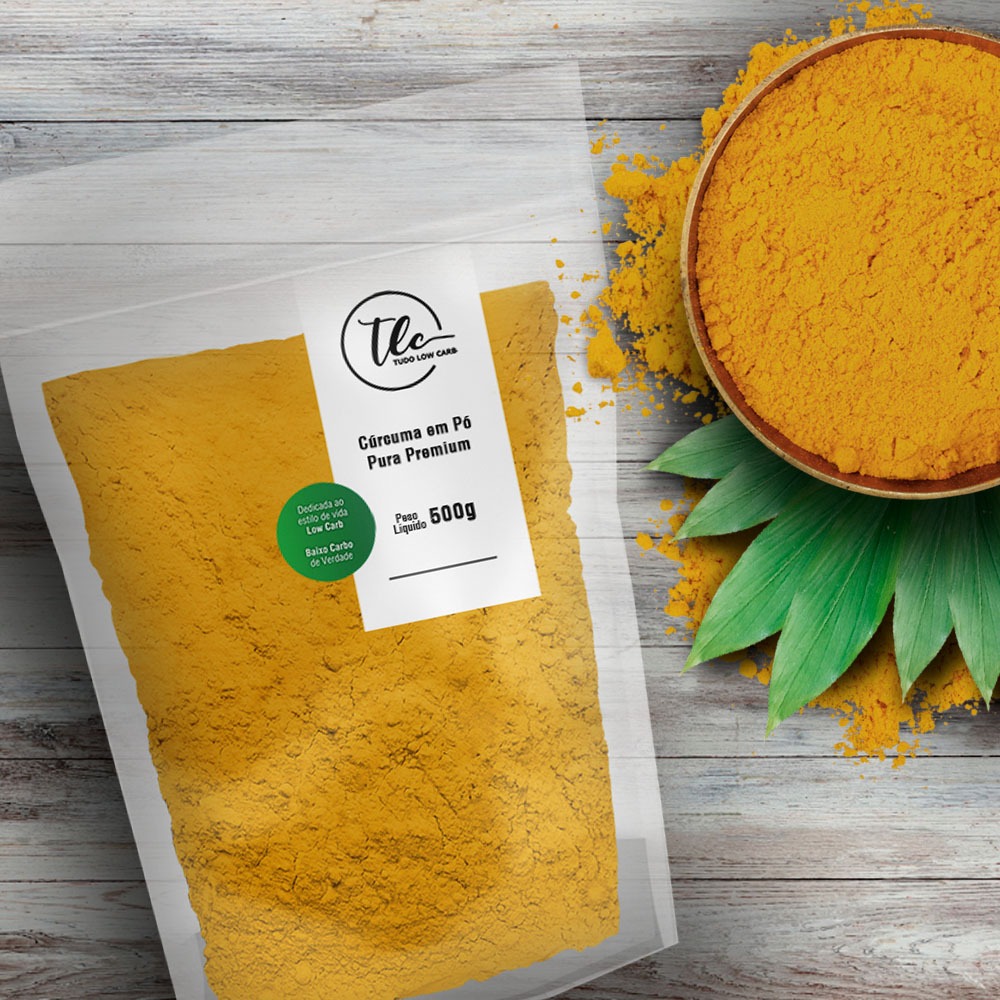 Cúrcuma Em Pó Pura Premium (Açafrão Da Terra 100% Natural) Sem Glúten E Sem Misturas