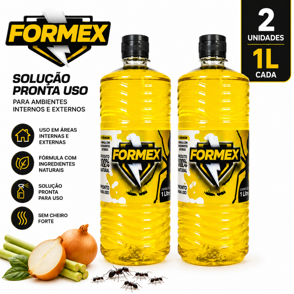 Afastar Formiga com Formex Original 2 Litros e 2 Bico Spray
