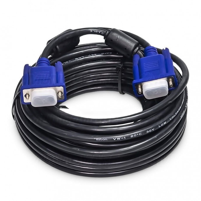 Cabo VGA 10m CBX-MVGA100 Preto - Exbom