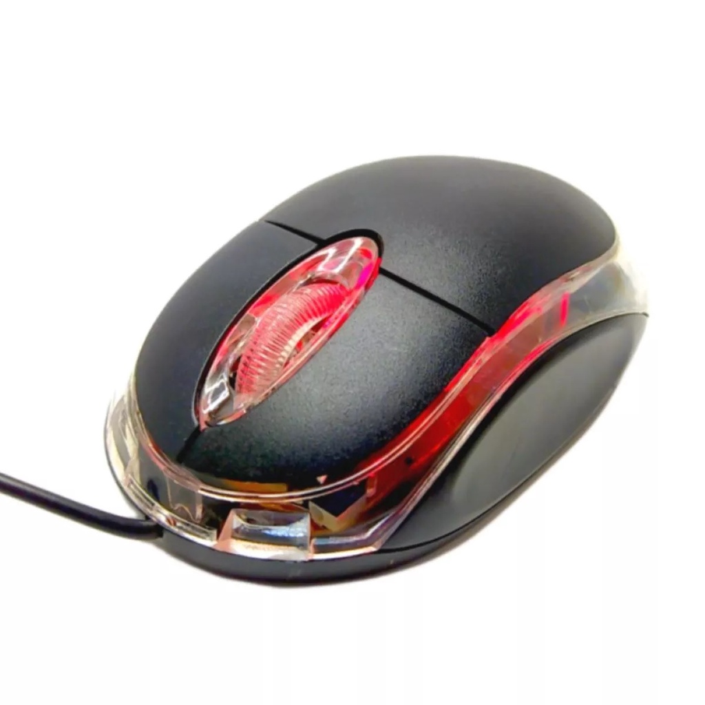 Mouse Com Fio Escritório Pc Computador Notebook Óptico Usb 1000 Dpi Exbom MS-9 Preto