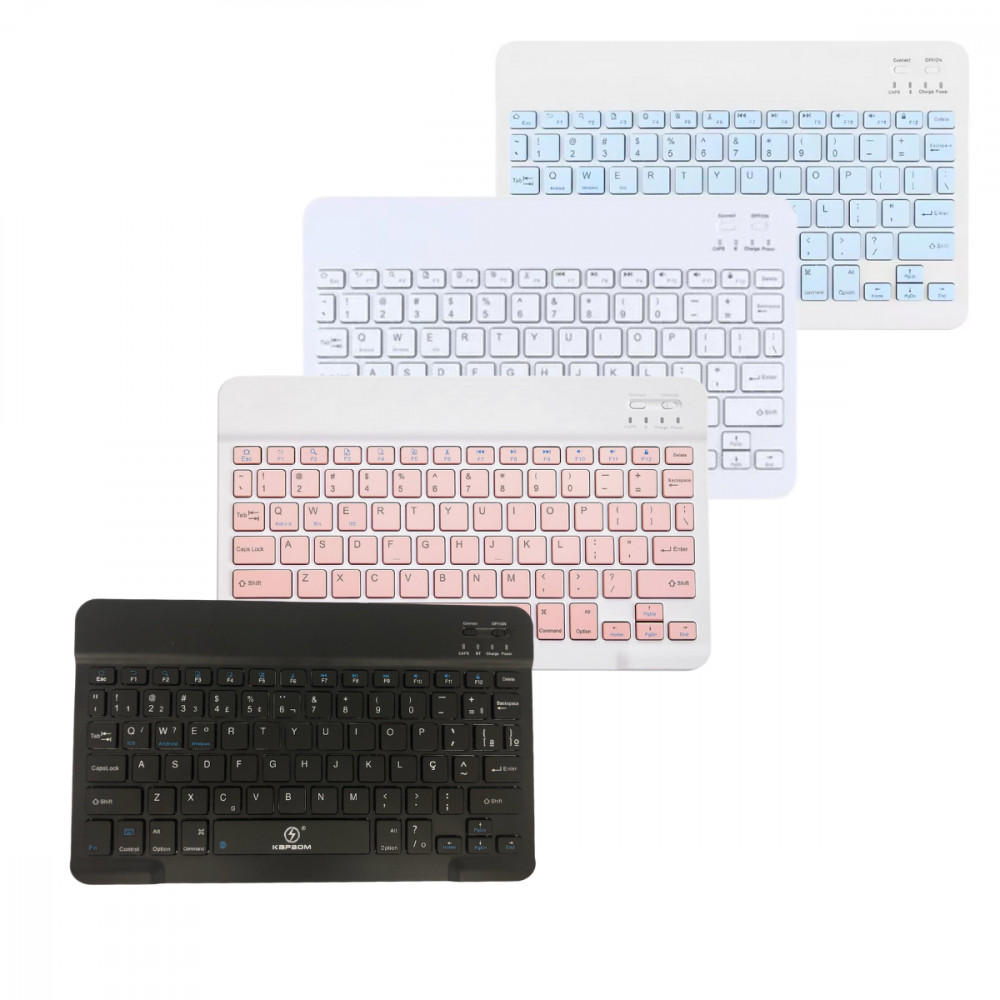 Teclado Sem Fio Bluetooth Ultra Fino para Dispositivos