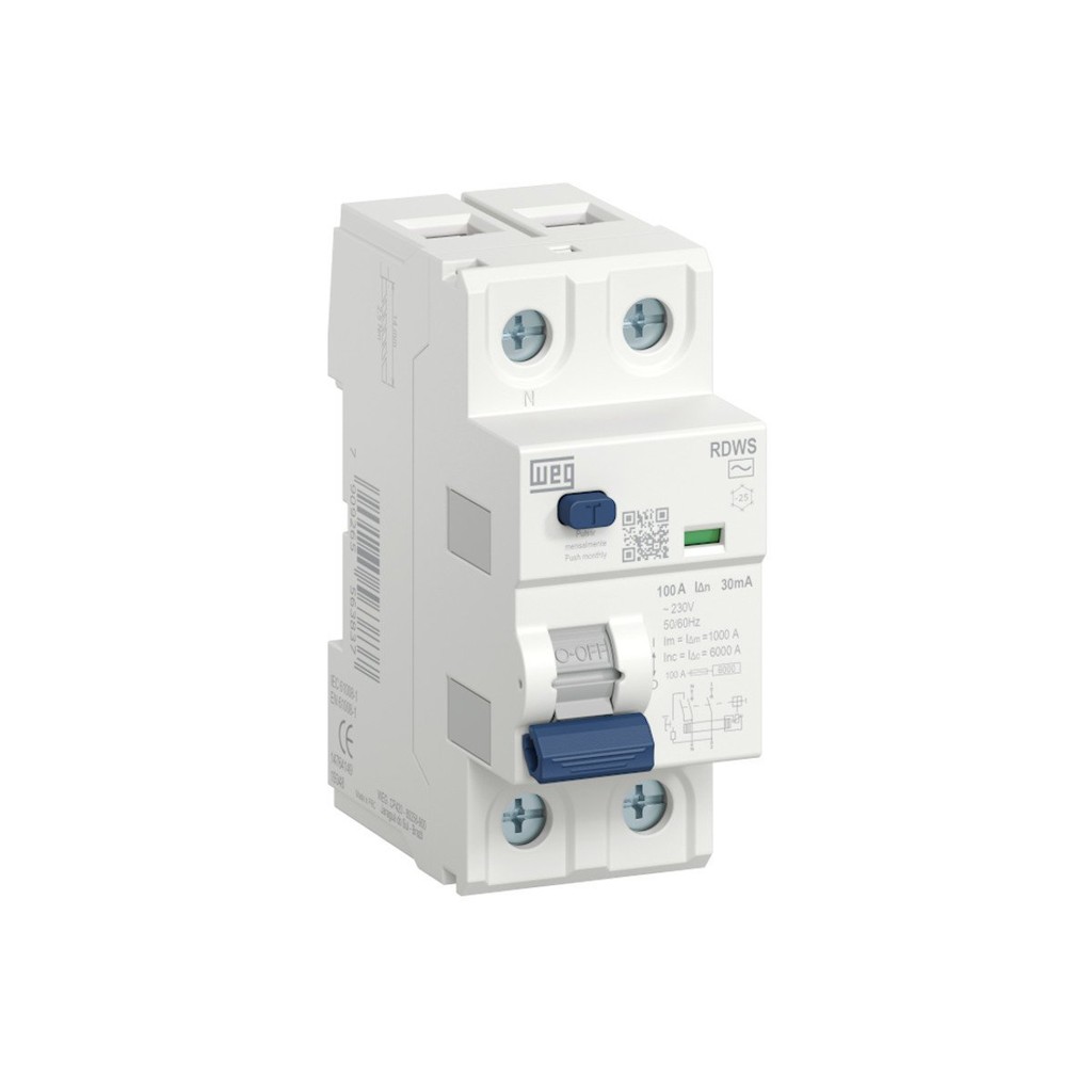Interruptor Diferencial DR Weg  2P 40A 30mA 110-230V RDWS-AC-30-40-2-D62