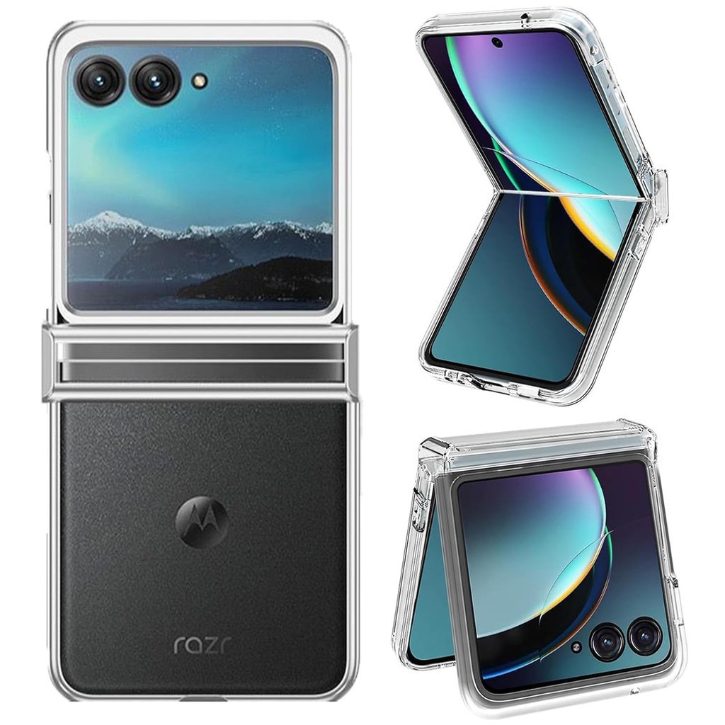 Capinha Capa Para Motorola Razr 50 60 70 Ultra Transparente Case Proteção Meio Dobradiça Protetora