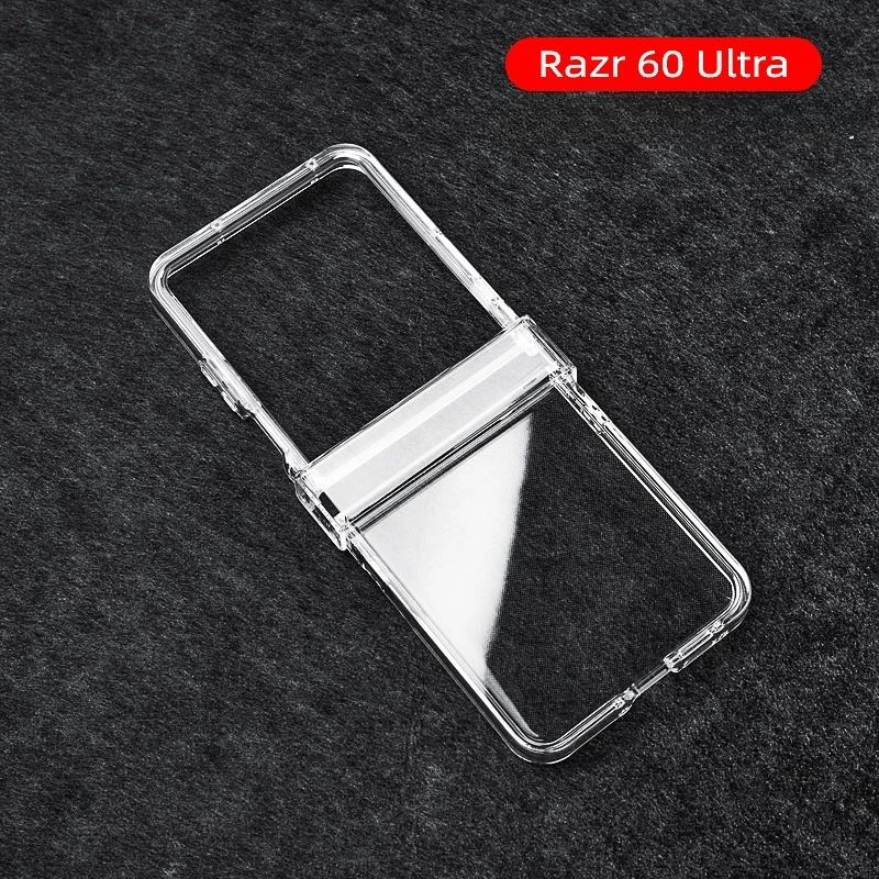 Capinha Capa Para Motorola Razr 60 Ultra Transparente Case Proteção Dobradiça Meio Supor Peli Camer