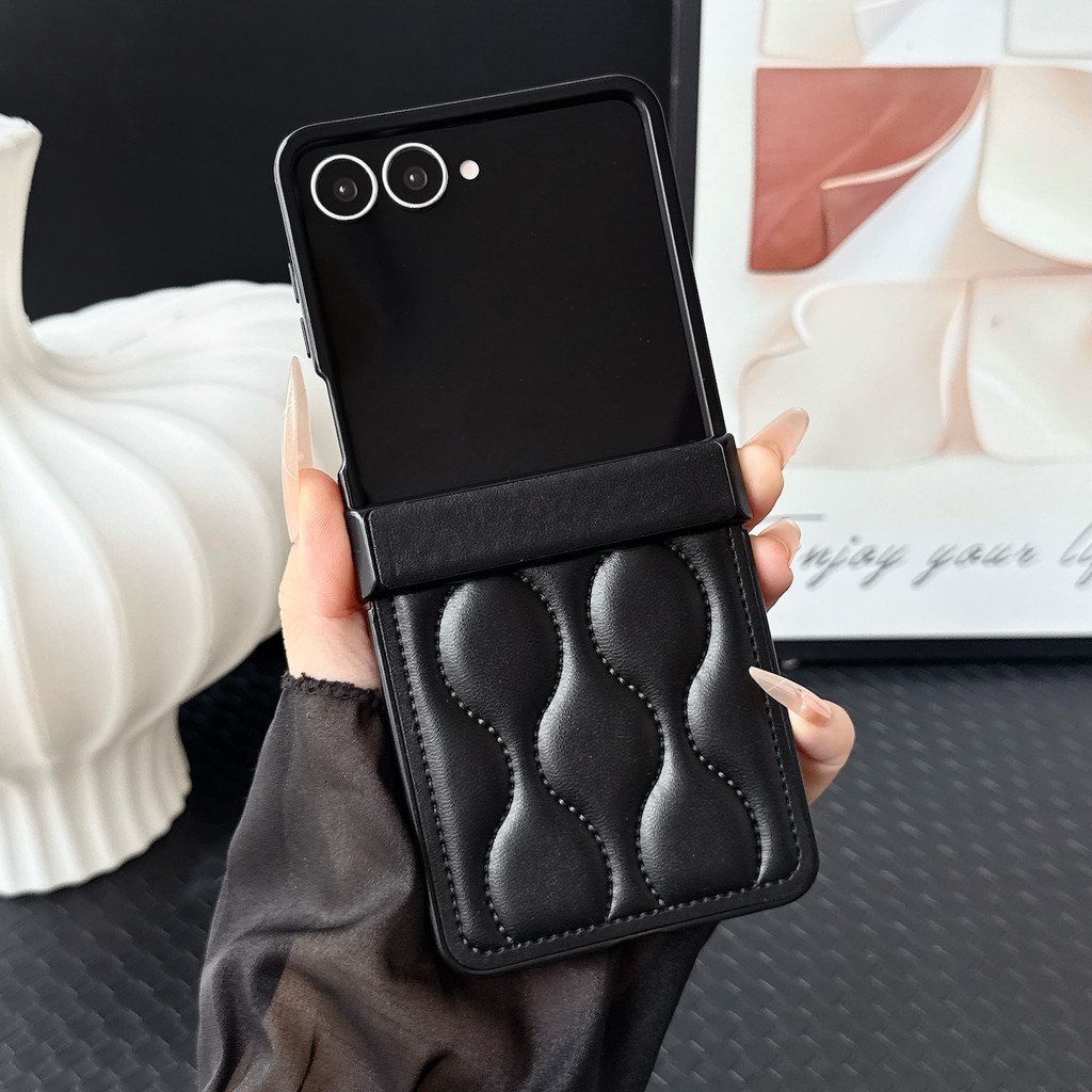 Para Motorola Moto Razr 70 Plus 60 50 Ultra Pro Capa Dobrável Caso Padrão Ondulado Tpu Protetora