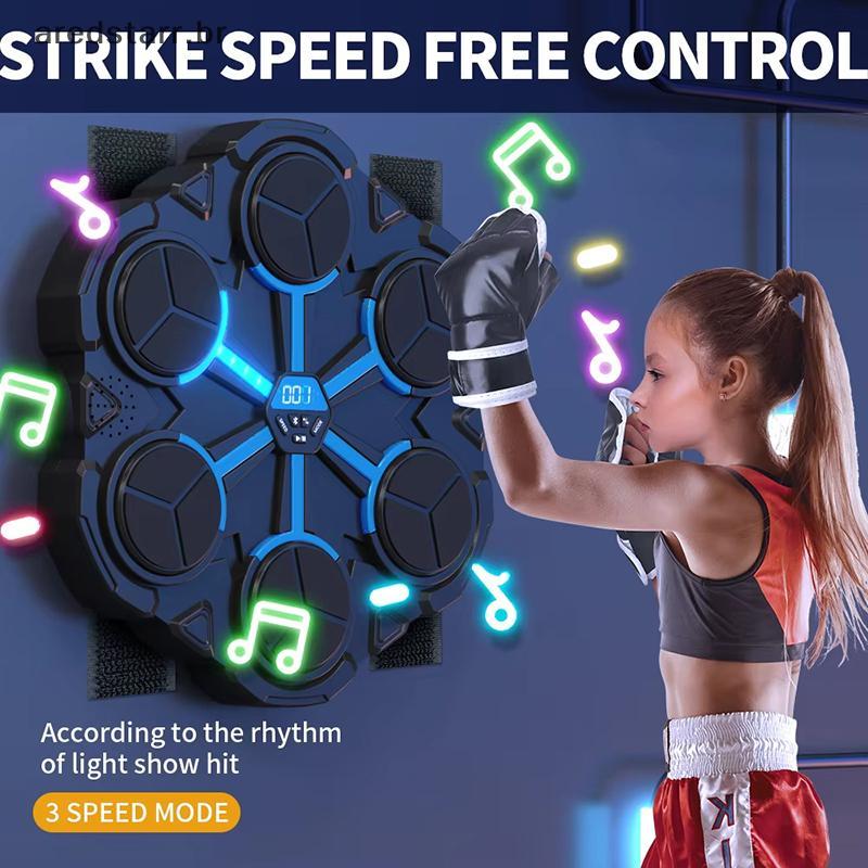AREDS Bluetooth Smart Music Boxing Machine Jogo Montado Na Parede Para Adultos E Crianças