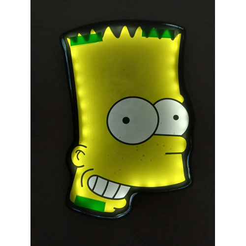 Luminoso Led Neon Bart Parabrisa Caminhao Amarelo 12v