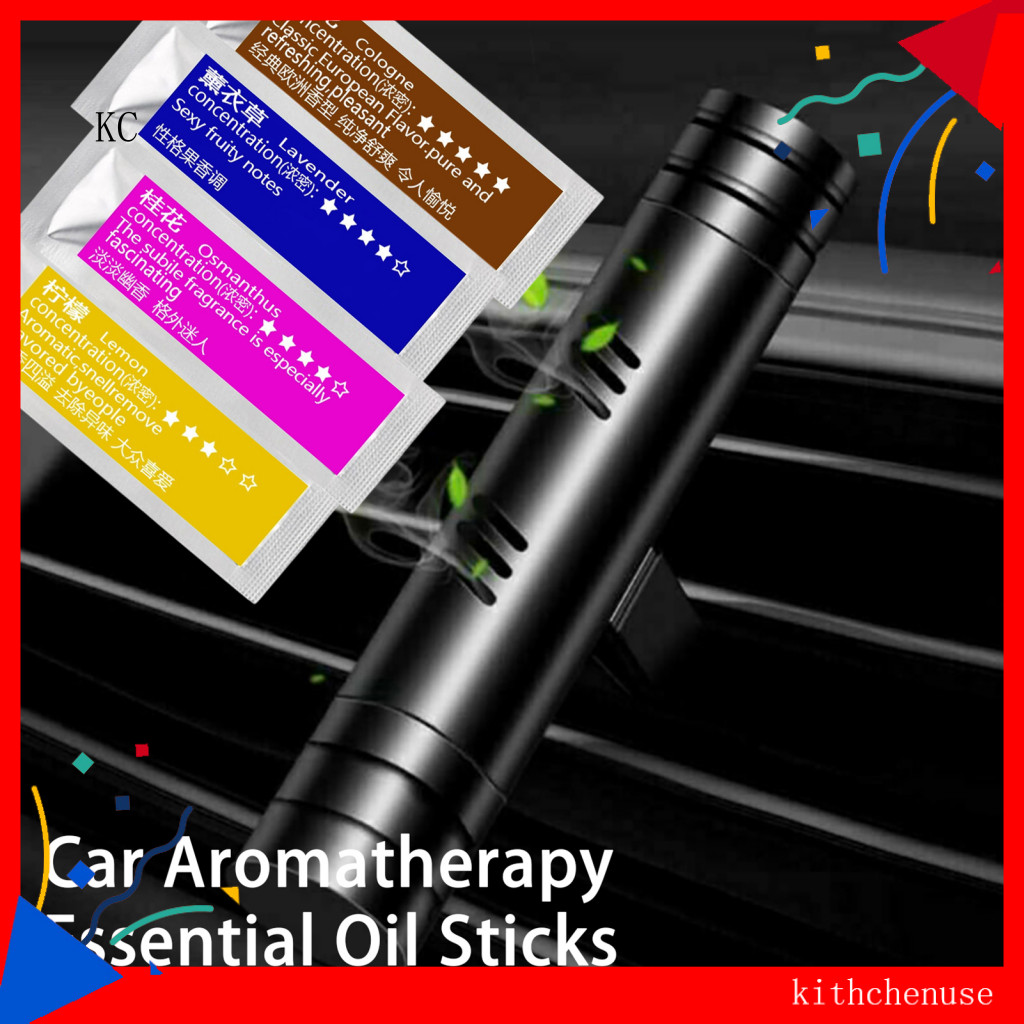 Lasting Fragrance Perfume Stick Replacement Core 6pcs Car Air Vent Clip Freshener Aroma Sticks Lavender Scent Fresheners