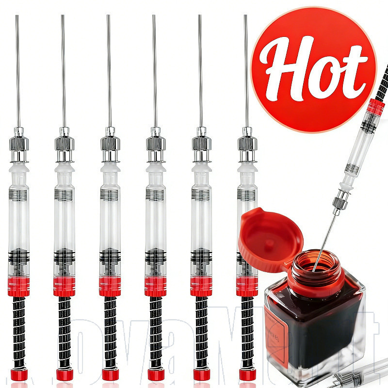 2-6pcs Caneta-Tinteiro Enchimento De Mola 3.4 Mm | Conversor De Seringa Absorvente Auxiliar De Tinta Para Recarga De Car