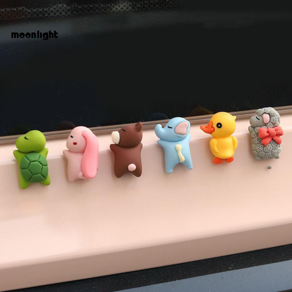 6pcs Cartoon Double-sided Tape Set for Car Decoration Window Edge Computer Monitor Accessories – Cute and Durable Stic