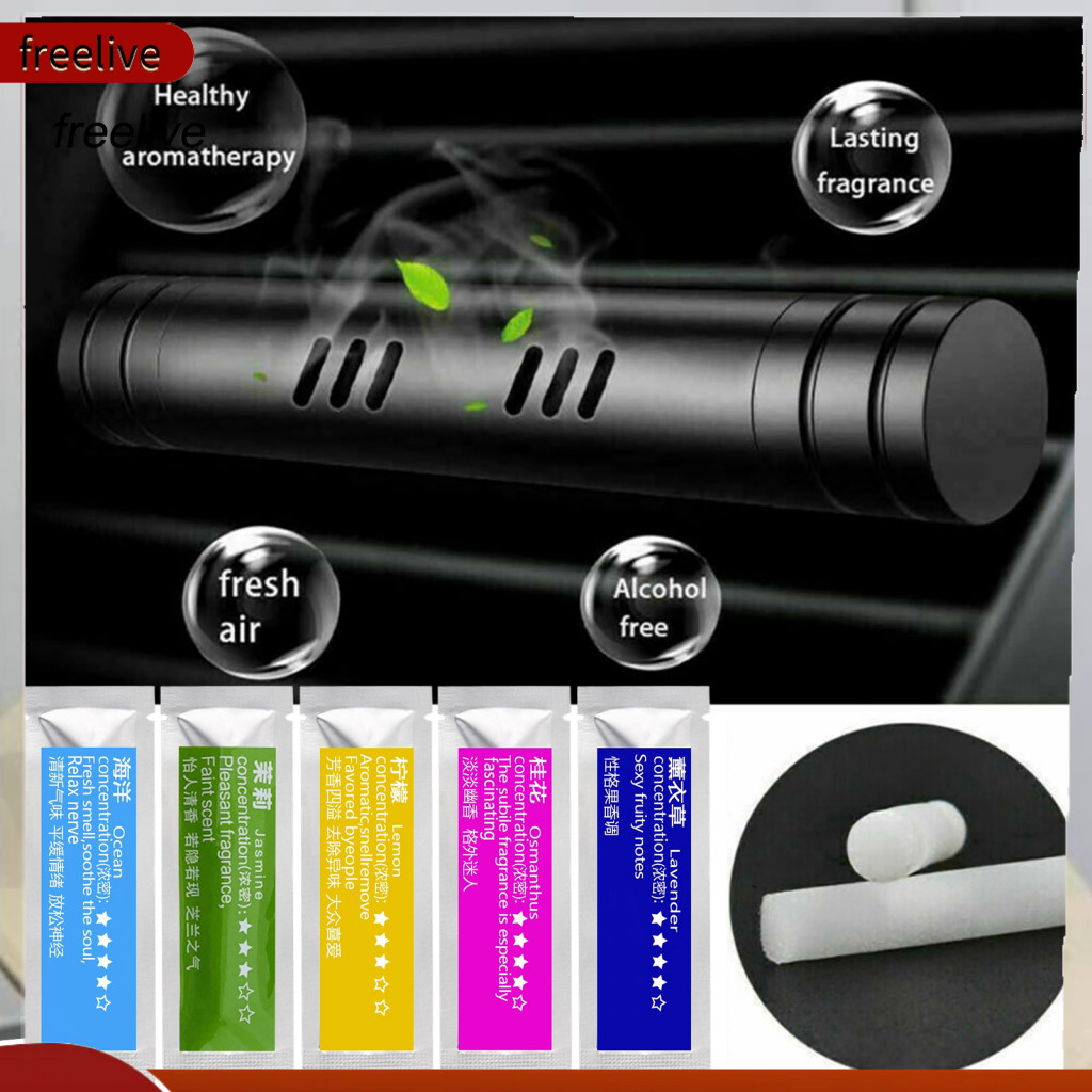 Perfume Stick Replacement Core Vent-friendly Fragrance 6pcs Car Air Vent Clip Freshener Aroma Sticks Lavender Scent Fres