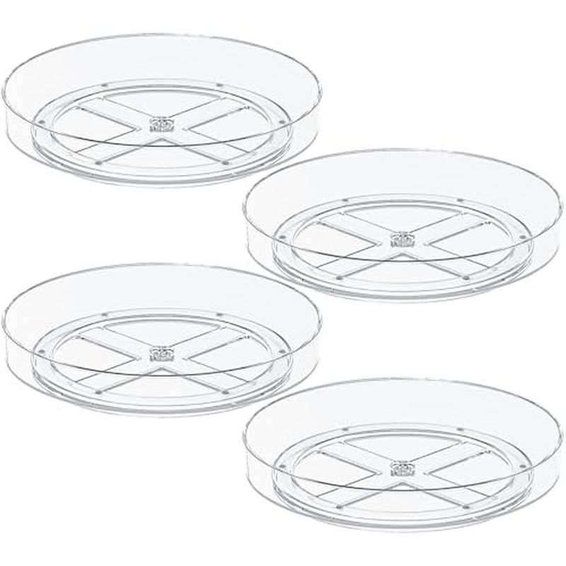 or Cabinet Table Top, Round Non-Skid Refrigerator Lazy Susan, Kitchen Storage for Pantry Countertop Bathroom, Spice Rack