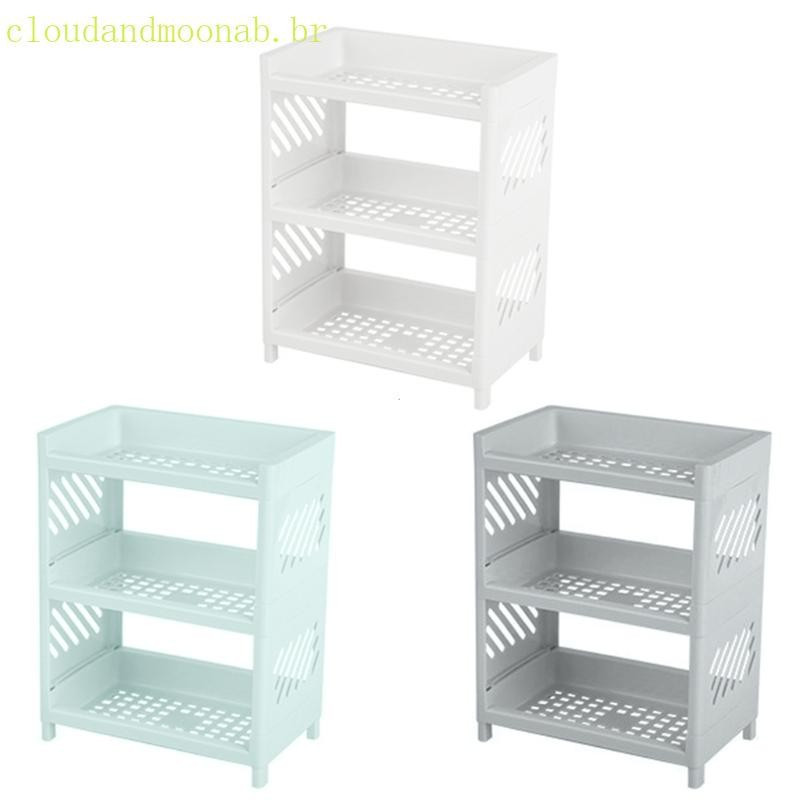 CLO Hollow Shelf 3 Layers, Foldable, Table Storage Rack, Countertop, Cosmetic Stand WM5Y