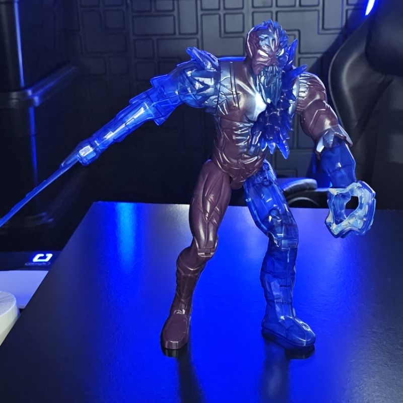 Boneco Antigo Super Extroyer Sobrecarga / Cristal Azul Max Steel 2011