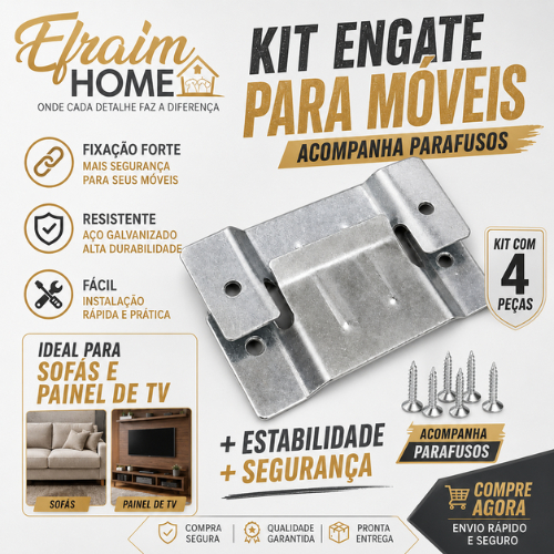 OFERTA 24 HORAS 2 Pares Encaixe Conectores União Engate Cabeceira Painel TVS Travas Sofá Quadros