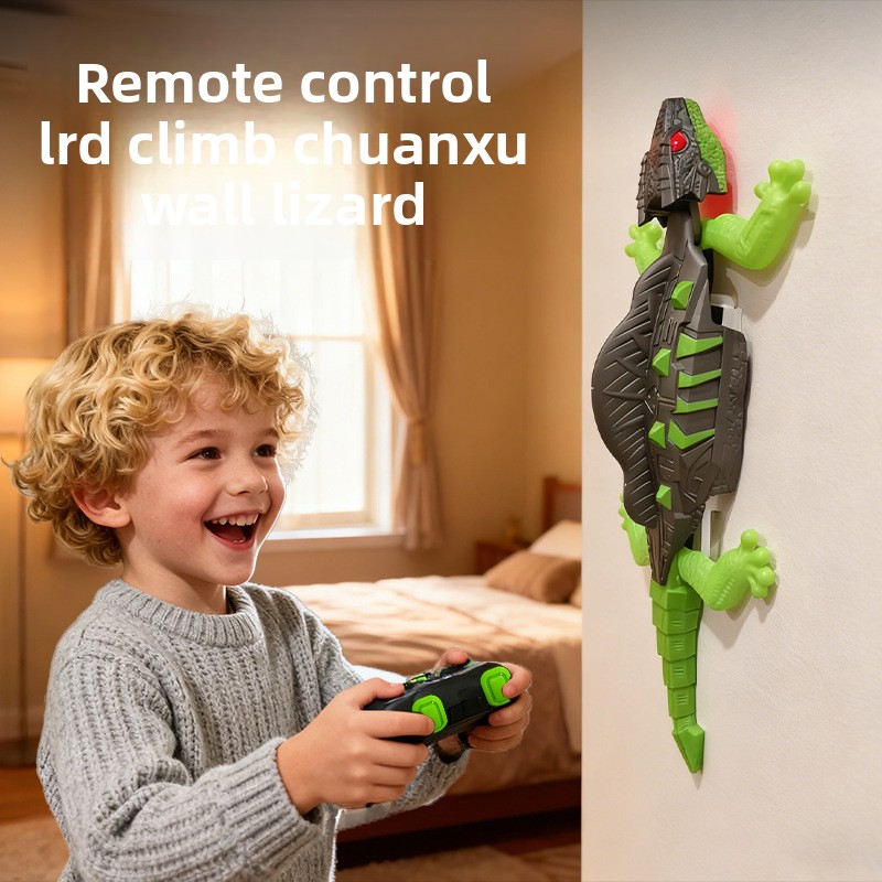 Brinquedo de Gecko que sobe na parede com controle remoto, lagarto biônico, RC Crawler com rotação de 360 graus, anti