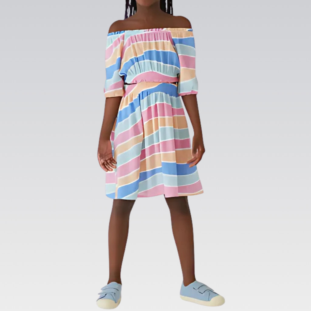 Vestido Hering Infantil Curto Linho Manga Bufante Original
