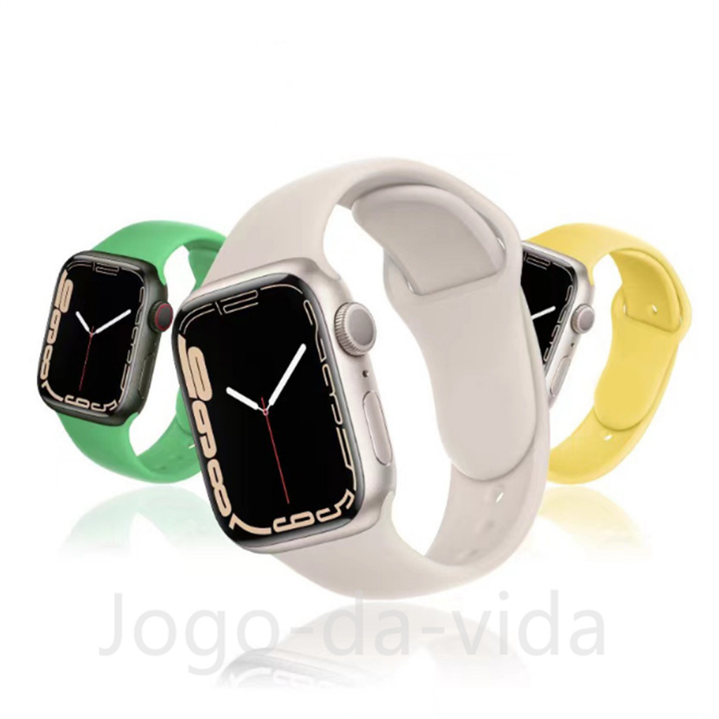 pulseira silicone Suave compatível Apple Watch ultra 49mm e smartwatch 46/45/44/42mm/38/40/41mm