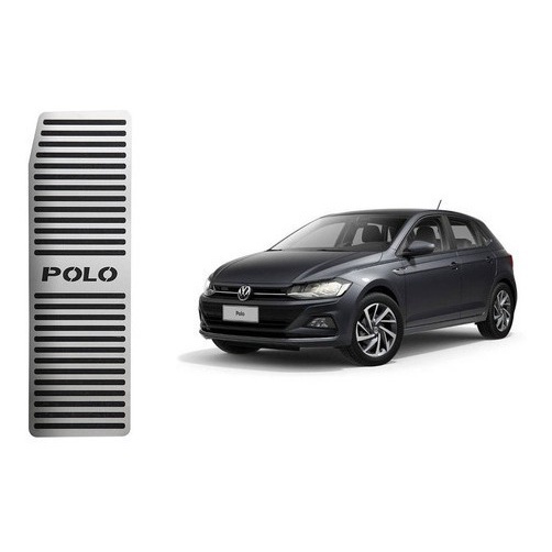 Descanso De Pe Novo VW Polo Tsi EM Aco Inox escovado antiderrapante