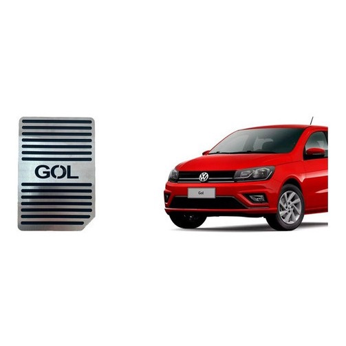 Descanso De Pe VW Gol G4 G5 G6 G7 Aco Inox escovado Antiderrapante