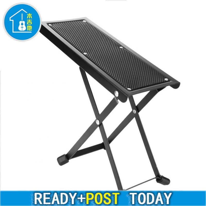 Tamborete De Descanso De Pé Para Guitarrista Antiderrapante Dobrável Pedal De Guitarra Clássica Altura Ajustável