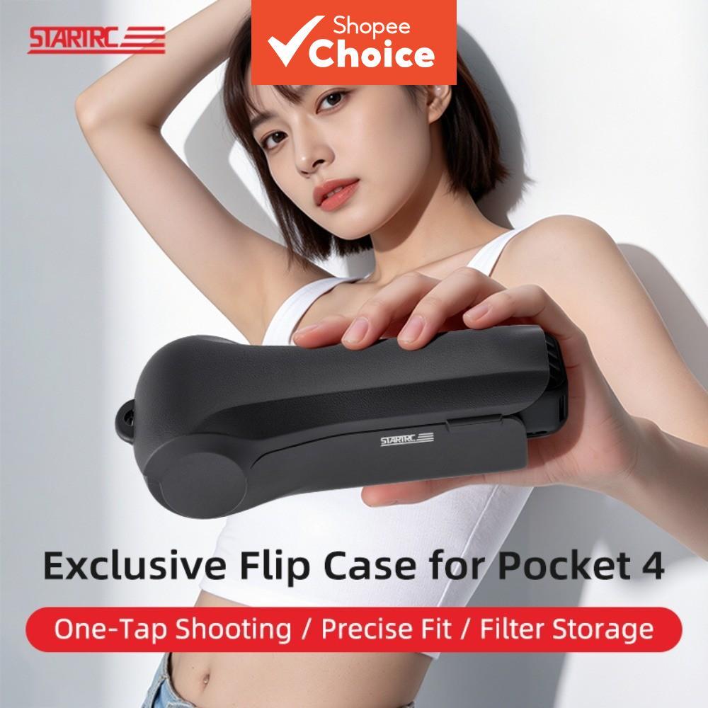 Capa De Telefone Para DJI Pocket 4 Câmera Corpo Protetora Acessório Lente Flip