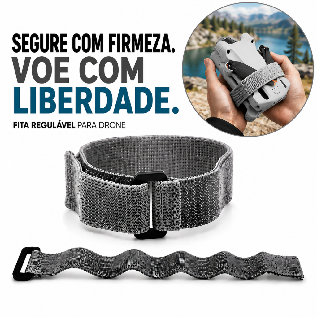 Strap Organizador Cinza Para Hélices Para Drone Dji Flip