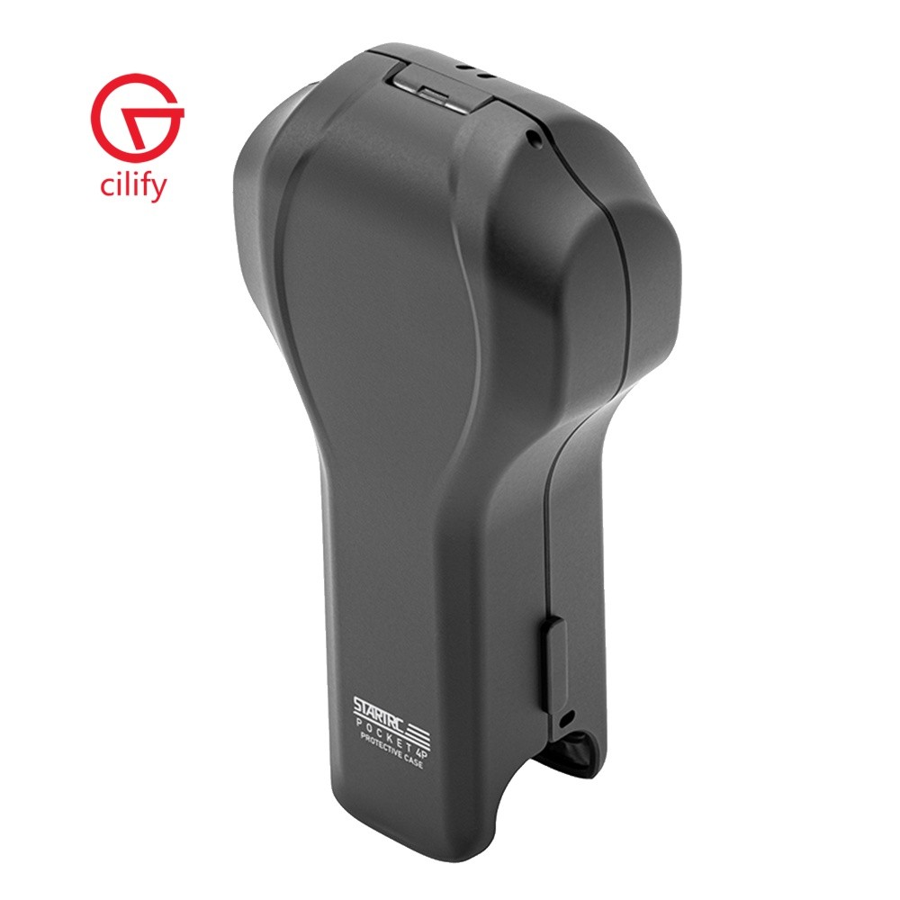Capa Flip Para DJI Pocket 4 Pro Tampa De Lente Rígida ABS PC Alça De Pulso Anti-Queda