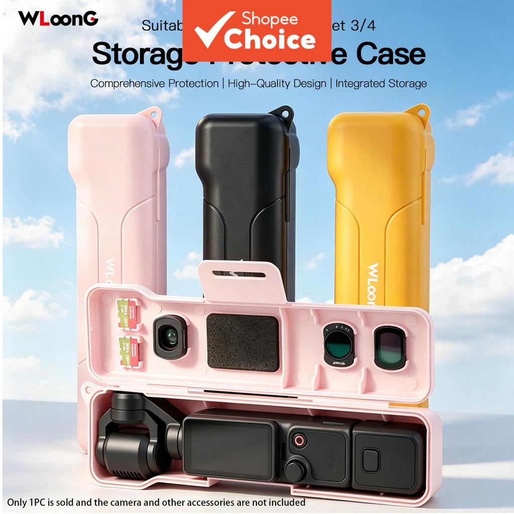Para DJI Osmo Pocket3/4 Flip Caixa Dura Protetora, Carcaça de Proteção para Cardan, Tela e Lente, Armazenamento