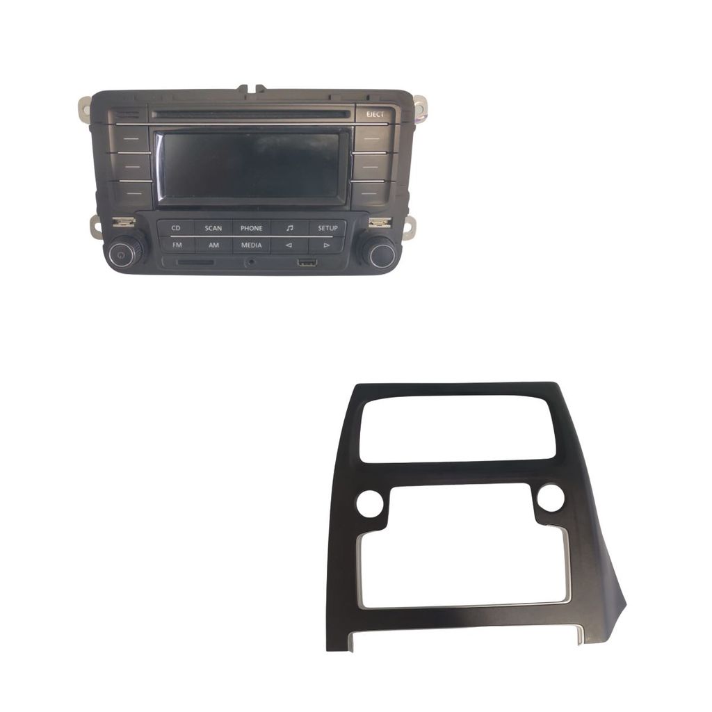 Rádio Som USB Bluetooth Moldura VW CrossFox Fox 17/21 Usado