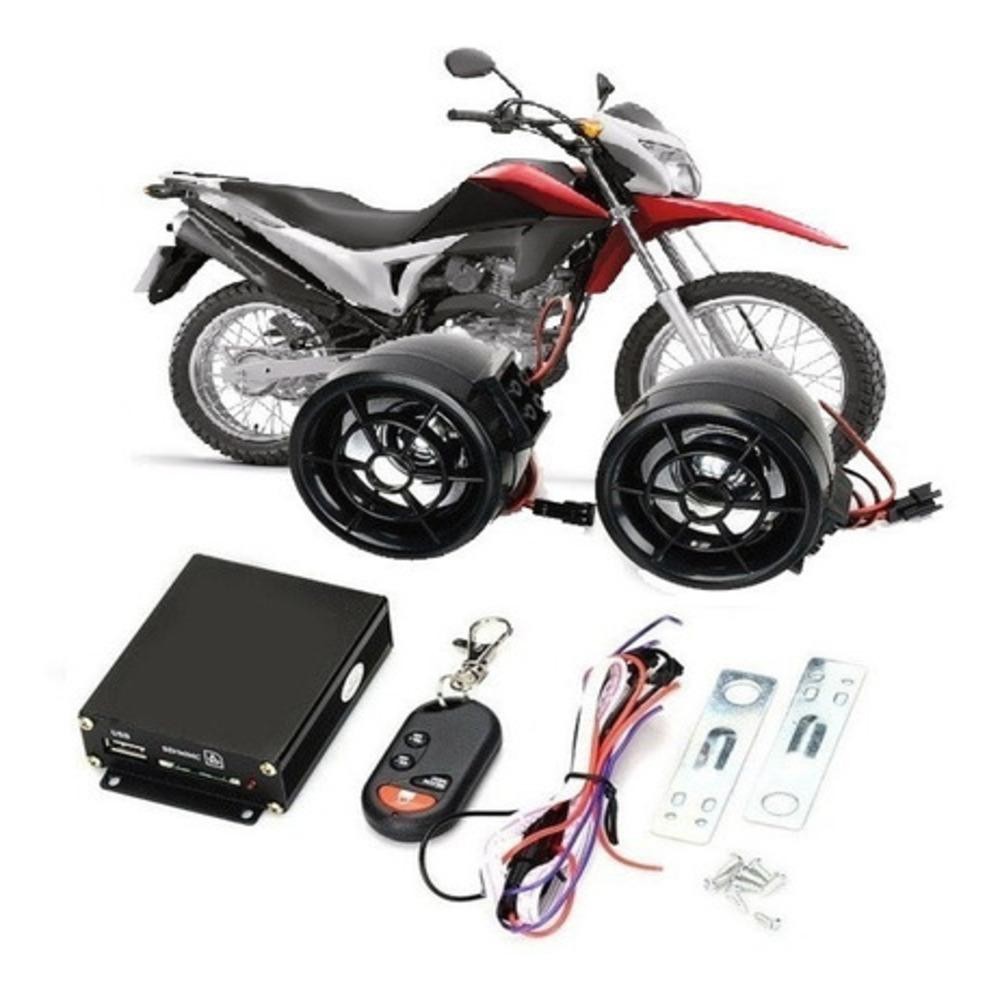 SISTEMA DE ALARME MOTO BLUETOOTH MP3 USB FM TRAVA ANTIFURTO