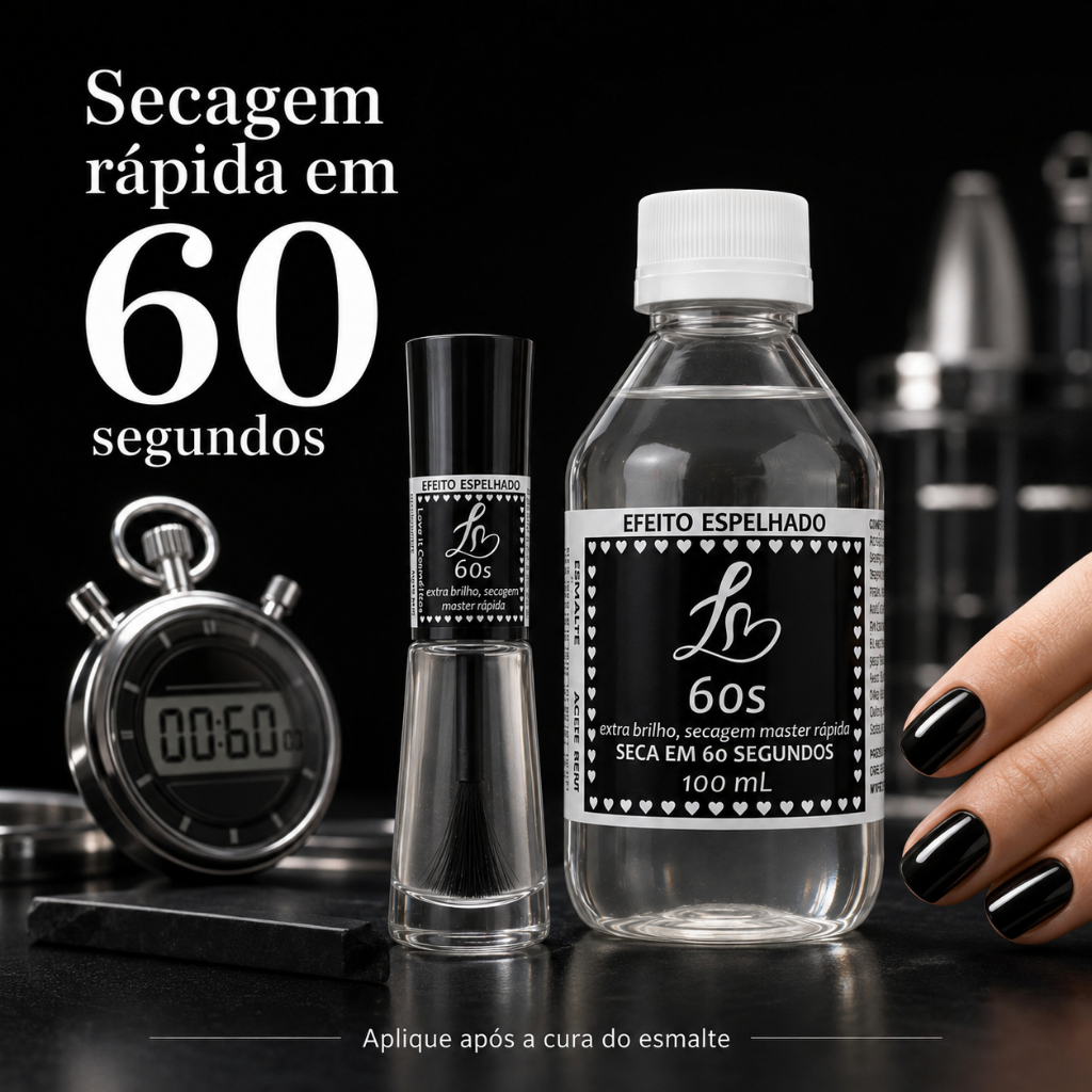 KIT EXTRA BRILHO LOVE IT SECAGEM MASTER 60 SEGUNDOS EFEITO ESPELHADO