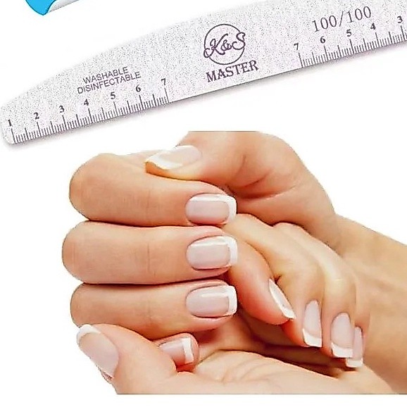 Lixa Master Boomerang Para Unhas De Gel 100/100 - 150/150 - 180/180 - 240/240