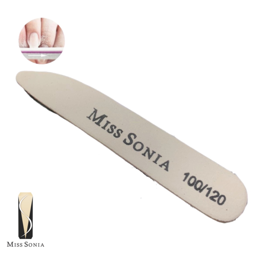 Lixa faca Miss Sonia p/ unhas Manicure 100/120 Profissional Master Lavavel