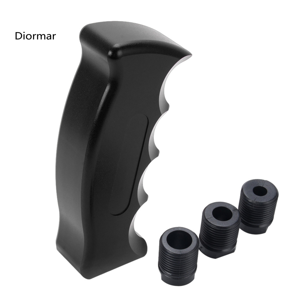 Gear Shift Handle Transmission Knob Universal Car Pistol Grip Aluminum Stick Weighted Shifter with 3 Adapters for Smooth