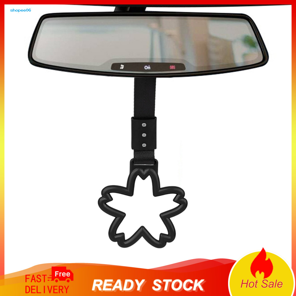 Colorful Automobile Pendant Comfortable Grip Car Handle Cherry Blossom Bright Color Auto Decoration Durable Exterior for