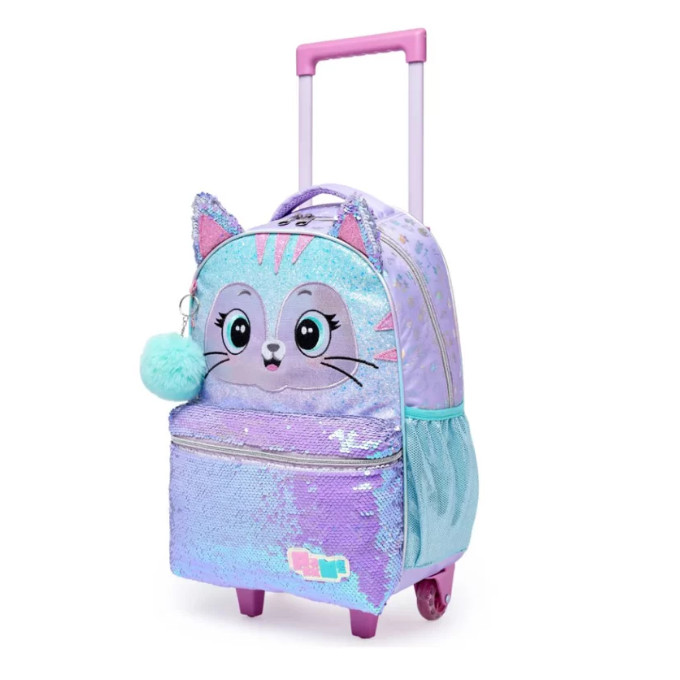 Mochila de Rodinha G Pack Me Fox Cat Gatinha Cute - Pacific