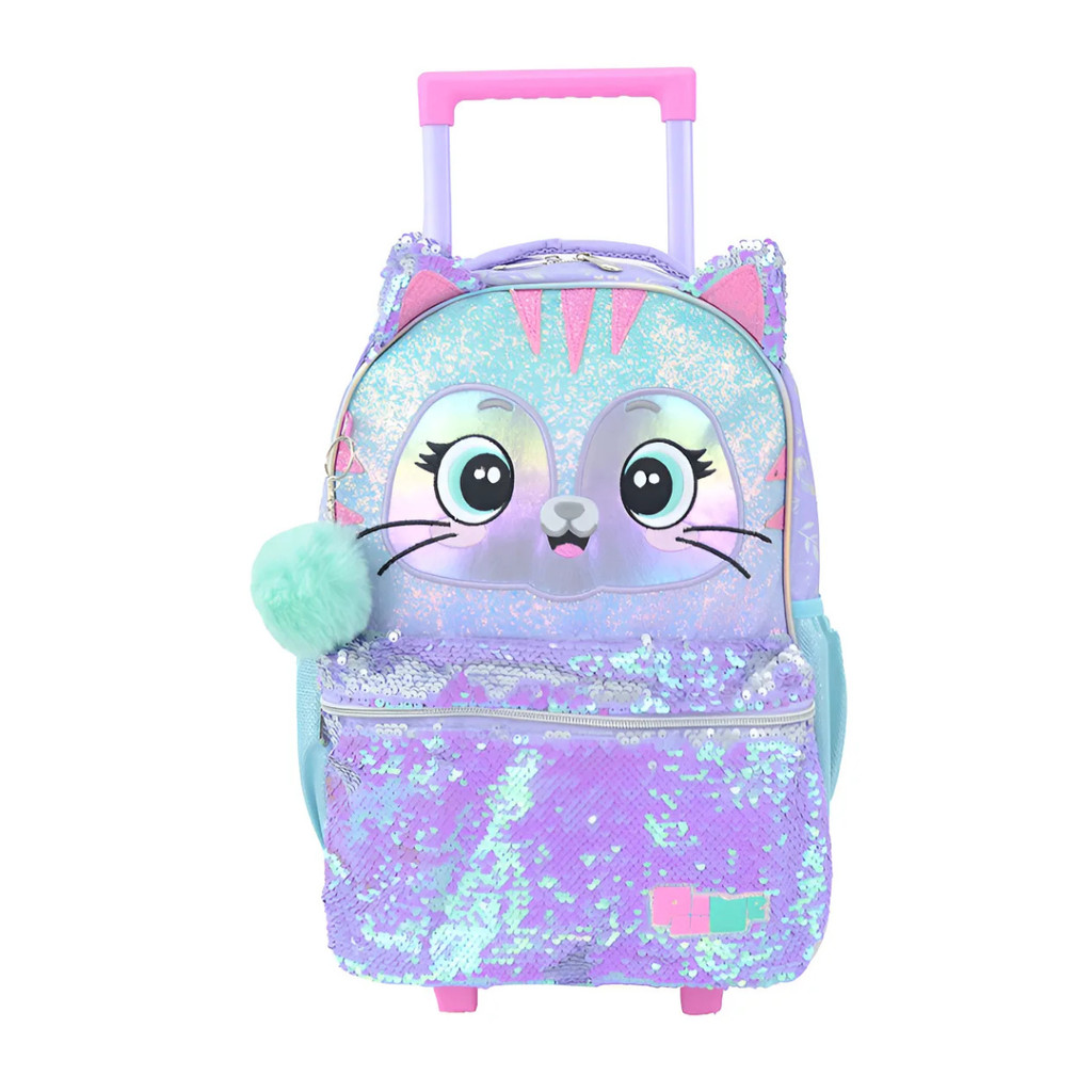 Mochila de Rodinha G Pack Me Fox Cat Gatinha Cute - Pacific
