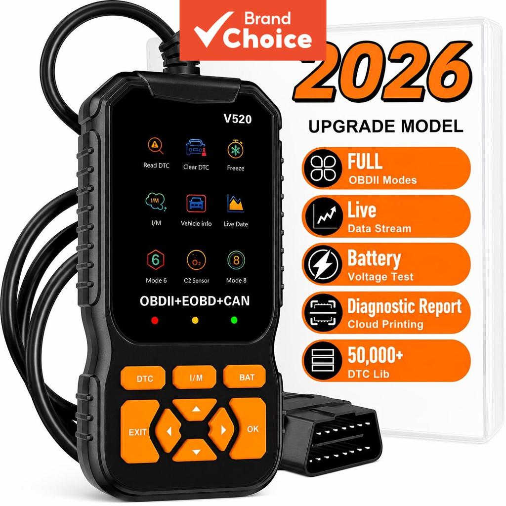V520 Obd2 Scanner Heavy Duty Car Truck Suv Ferramenta De Diagnóstico Leitor De Código Dados Ao Vivo I/m Pronto 1996 E Po