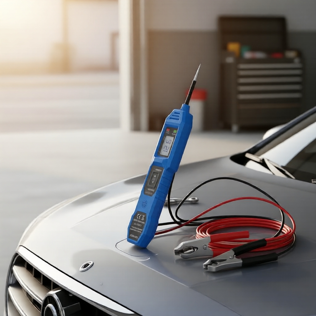 Testador de circuito Car 823, display LED de voltagem, alimentado por USB, ferramenta de diagnóstico automotivo