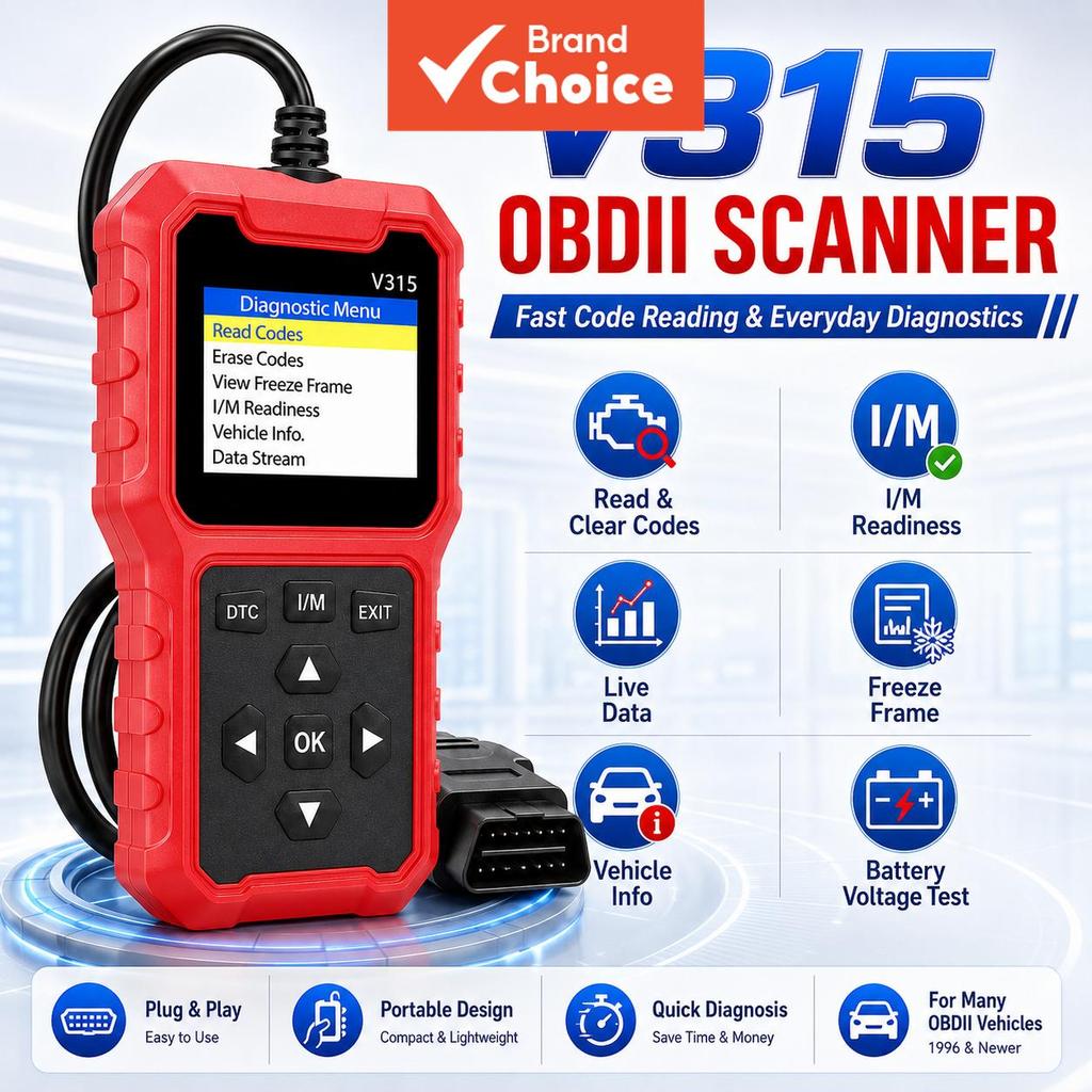 OBDII Scanner Leitor De Código De Falha Do Motor Ferramentas De Reparo De Diagnóstico De Teste De Dados Ao Vivo Para Car